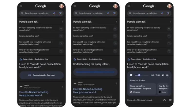 🔥 Google превращает поиск в подкасты: пробуем Audio Overviews! 
Новая фича от Google — Audio Overviews — генерирует мини-подкасты на основе ваших поисковых запросов! Вместо скучных текстовых ответов в... | Сетка — социальная сеть от hh.ru