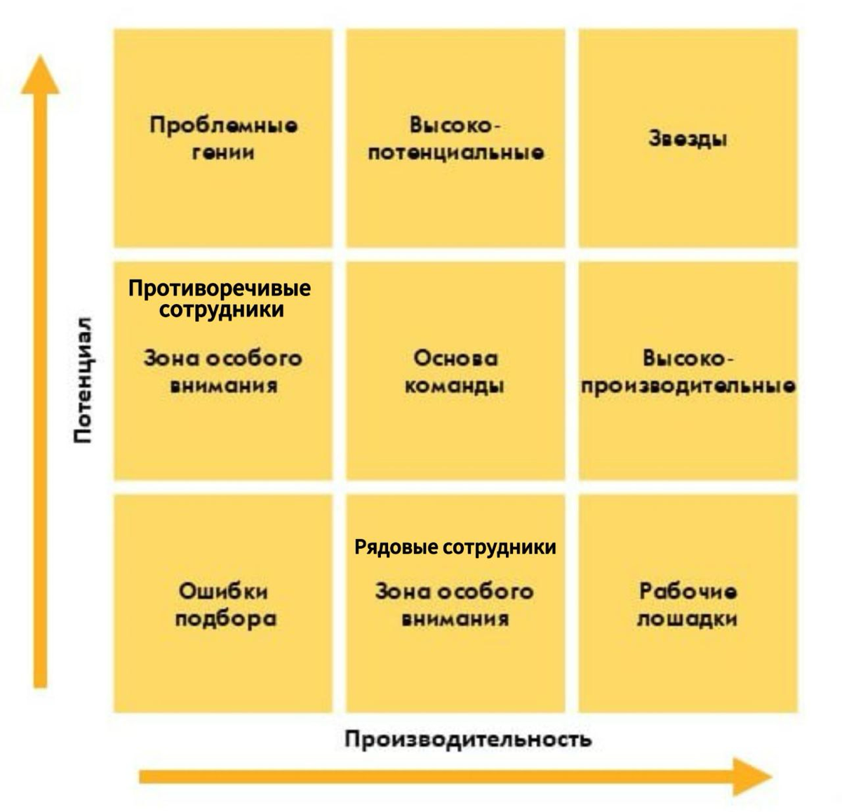 Инструмент "9 Box Grid" | Сетка — социальная сеть от hh.ru