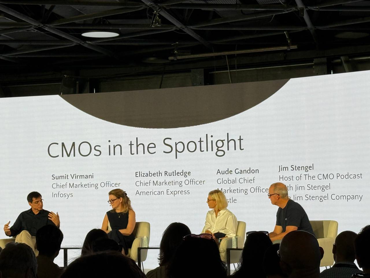 Каждое утро на Cannes Lions проходит CMOs in Spotlight, где три СМО крупнейших международных брендов рассказывают что заставляет их утром идти на работу. Вопросы задаёт автор и ведущий СМО Подкаста | Сетка — социальная сеть от hh.ru