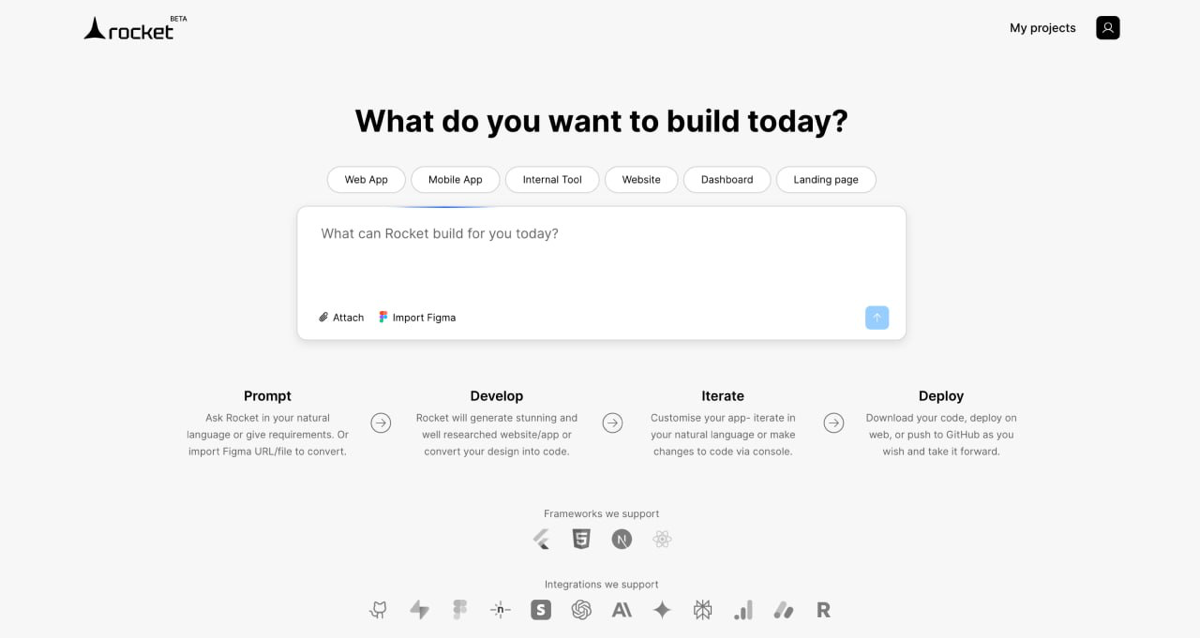 #разборновостей
• rocket.new, новый ИИ-кодер
Очередной (наверное, восьмой, который я видел) ии-генератор кода с закосом на lovable | Сетка — социальная сеть от hh.ru