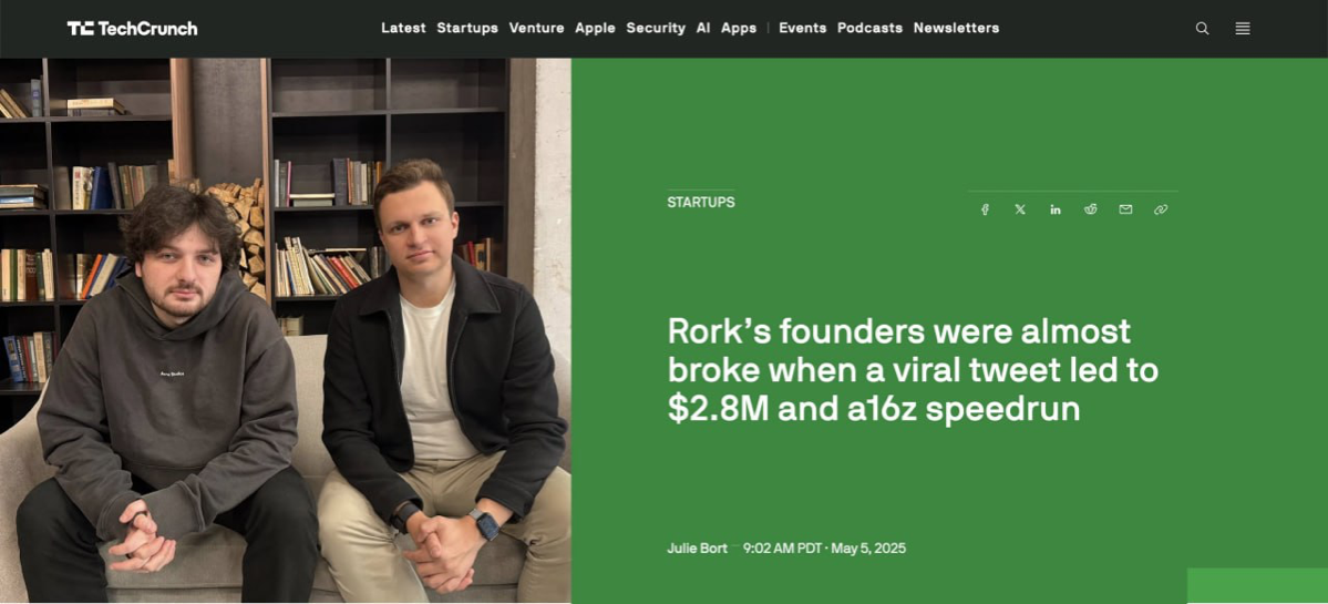 Rork вырос  0 до 1 млн долларов ARR за ~3 месяца | Сетка — социальная сеть от hh.ru