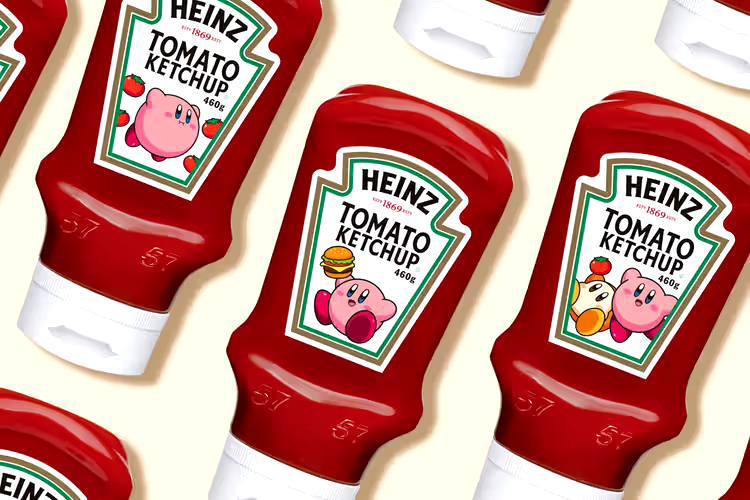 Heinz заколабился с Nintendo для выпуска лимитированной серии своего культового соуса с популярным персонажем мира гейминга — розовым существом Кирби | Сетка — социальная сеть от hh.ru