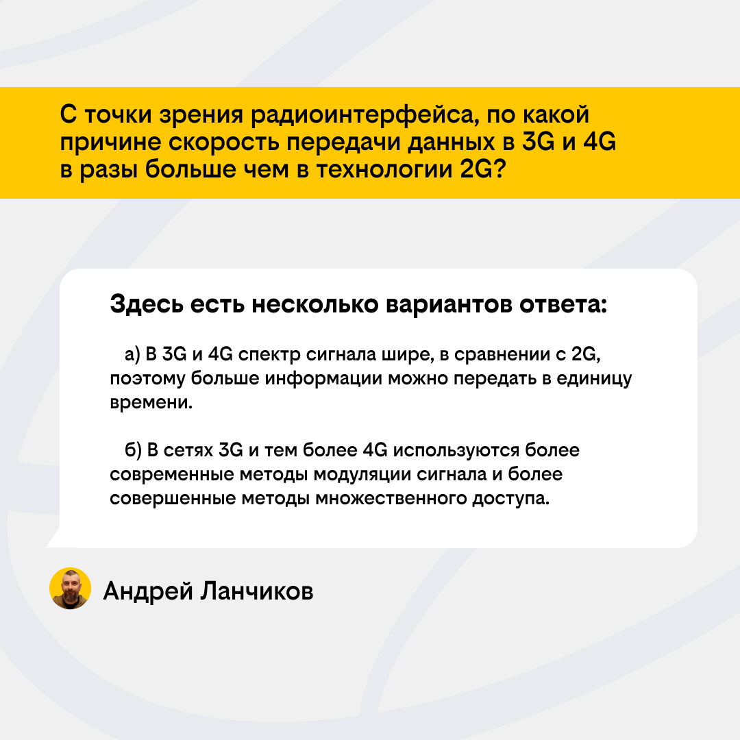 Топ-5 вопросов на собеседованиях для инженеров RAN, Core, TN | Сетка — социальная сеть от hh.ru