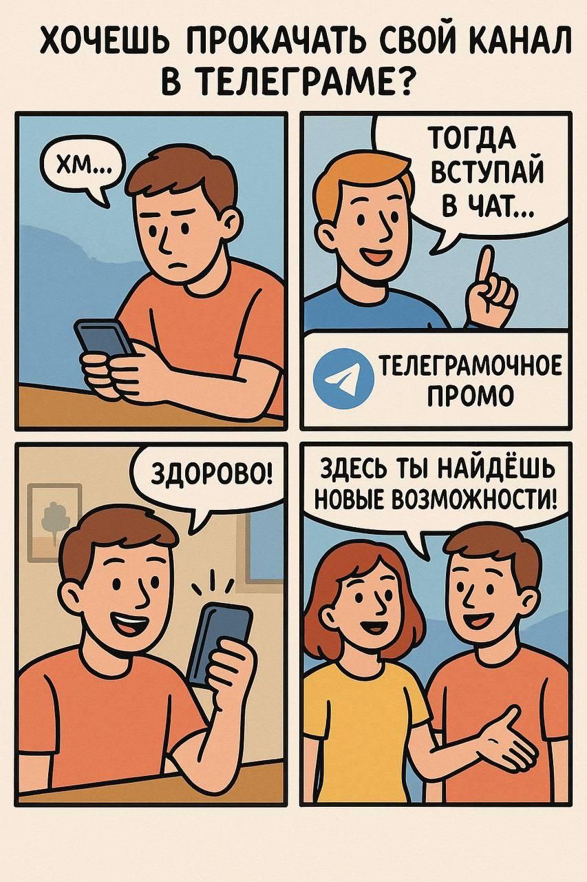 Телеграмошная
Этот чат создан для тех, кто уже ведет свой телеграм-канал или только задумывается об этом. В нем мы планируем продвижения каналов, делимся лайфхаками и даже находим партнеров | Сетка — социальная сеть от hh.ru