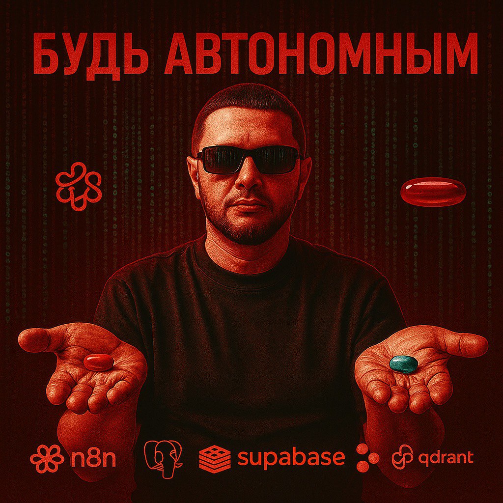 Установка сервера автоматизации n8n
Тех. стек: n8n; Caddy; Postgres; Redis; Supabase; Open WebUI; Flowise; Qdrant; SearXNG; Langfuse; Crawl4ai; Letta; Weaviate; Neo4j; Ollama; Prometheus; Grafana | Сетка — социальная сеть от hh.ru