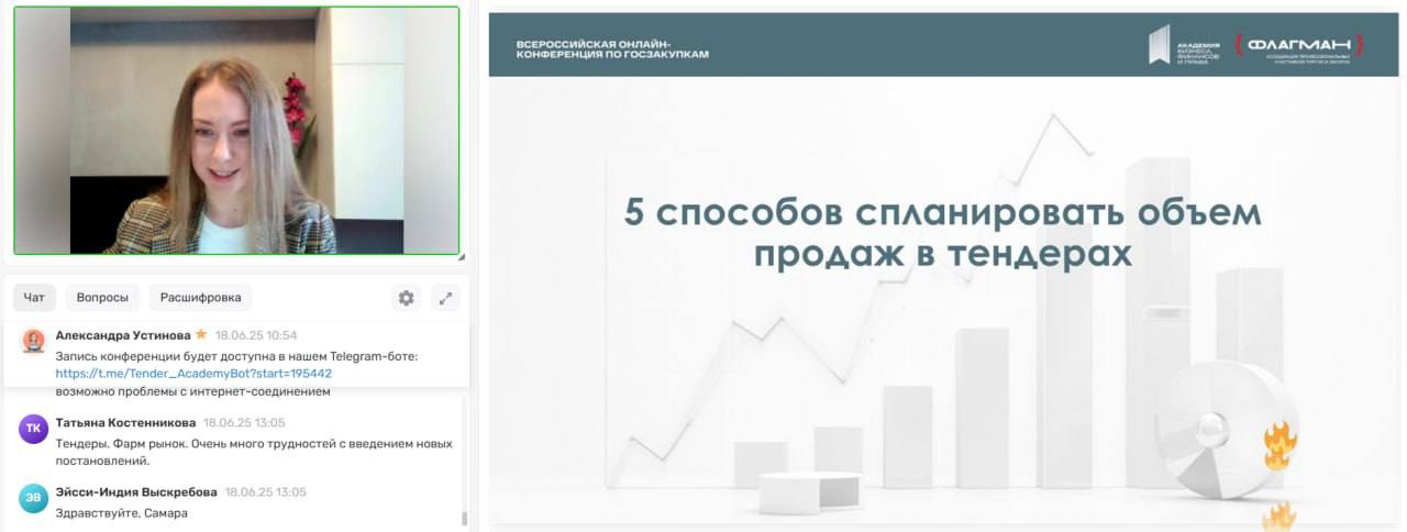 Завершилась онлайн-конференция «Эффективные стратегии участия в закупках»!
Это событие в сфере госзаказа организовала «Академия бизнеса, финансов и права» при поддержке Ассоциации Флагман и Совета по ... | Сетка — социальная сеть от hh.ru