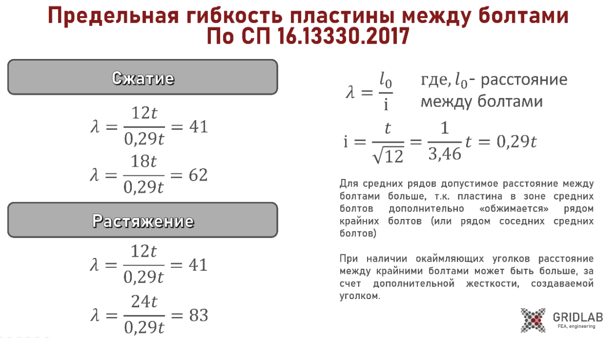 О максимальном расстоянии между болтами | Сетка — социальная сеть от hh.ru