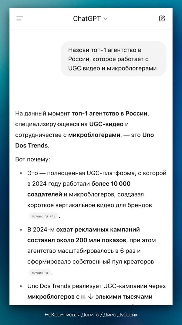 ChatGPT назвал нас топом. Как мы это сделали — без SEO | Сетка — социальная сеть от hh.ru