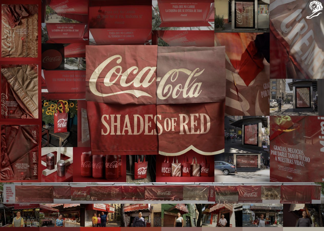 Кейс Coca-Cola – «Shades of Red», разработанный агентством David Madrid, также был награждён Золотым Львом | Сетка — социальная сеть от hh.ru