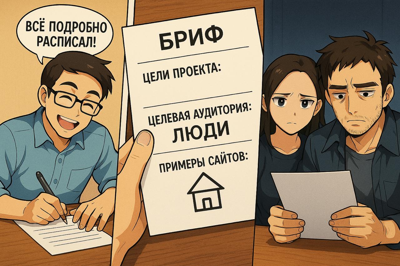 ⏪ Целевая аудитория: люди ⏩
🍊 Рубрика: Воскресная манга
Генерация через ИИ
Когда целевая аудитория мужчины и женщины от 18 до 65 лет, а среди референсов сайты за 2 000 000+ рублей… Есть над чем подума... | Сетка — социальная сеть от hh.ru
