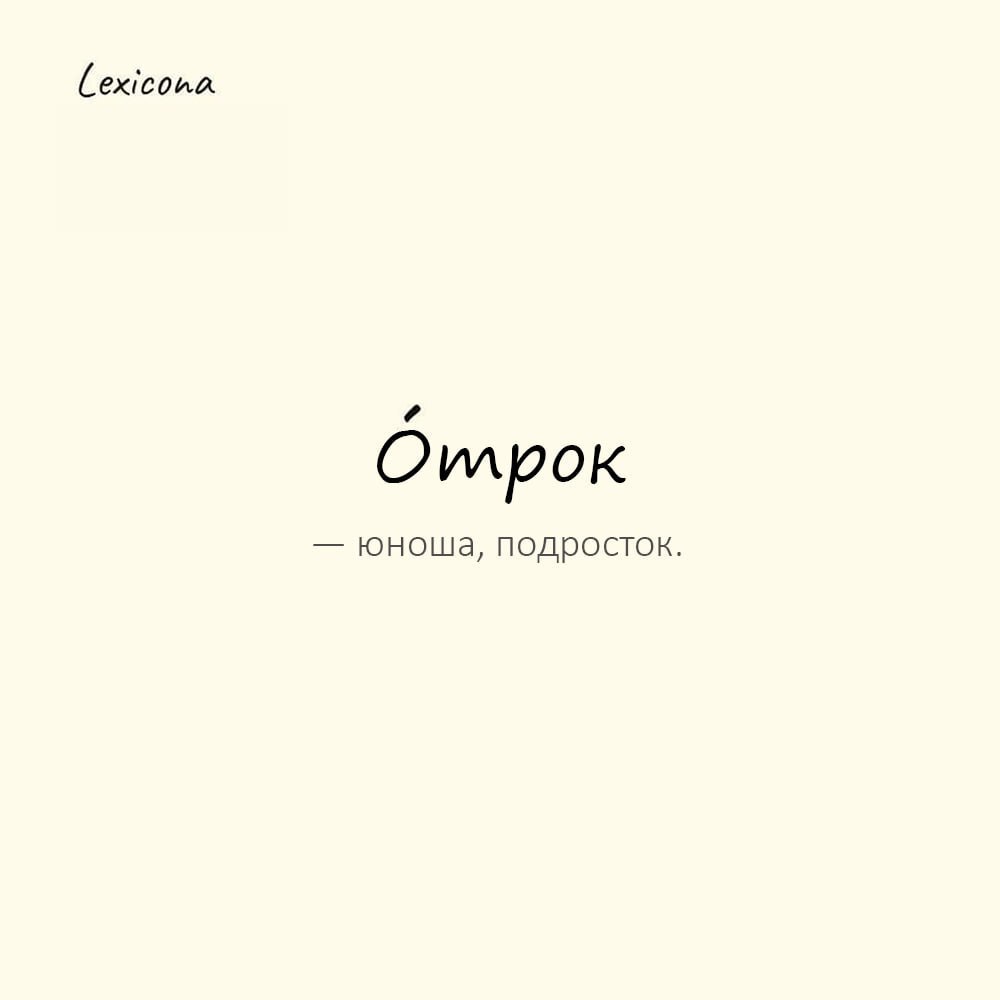 Отрок — юноша, подросток
Пример употребления:
Отрок внимал словам старца, склонив голову. | Сетка — социальная сеть от hh.ru