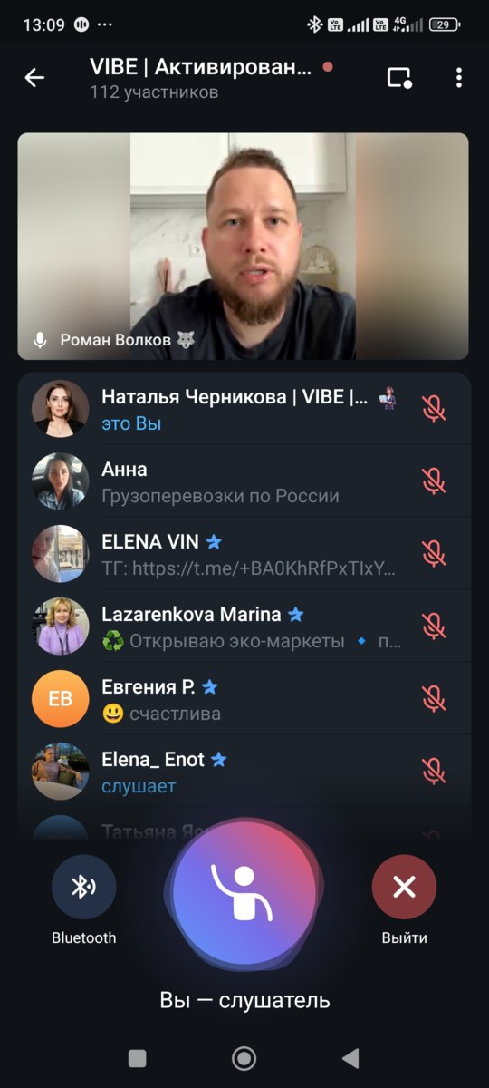 Вчера прошел продуктивный созвон с президентом VIBE, где обсудили новости, планы и технические доработки | Сетка — социальная сеть от hh.ru