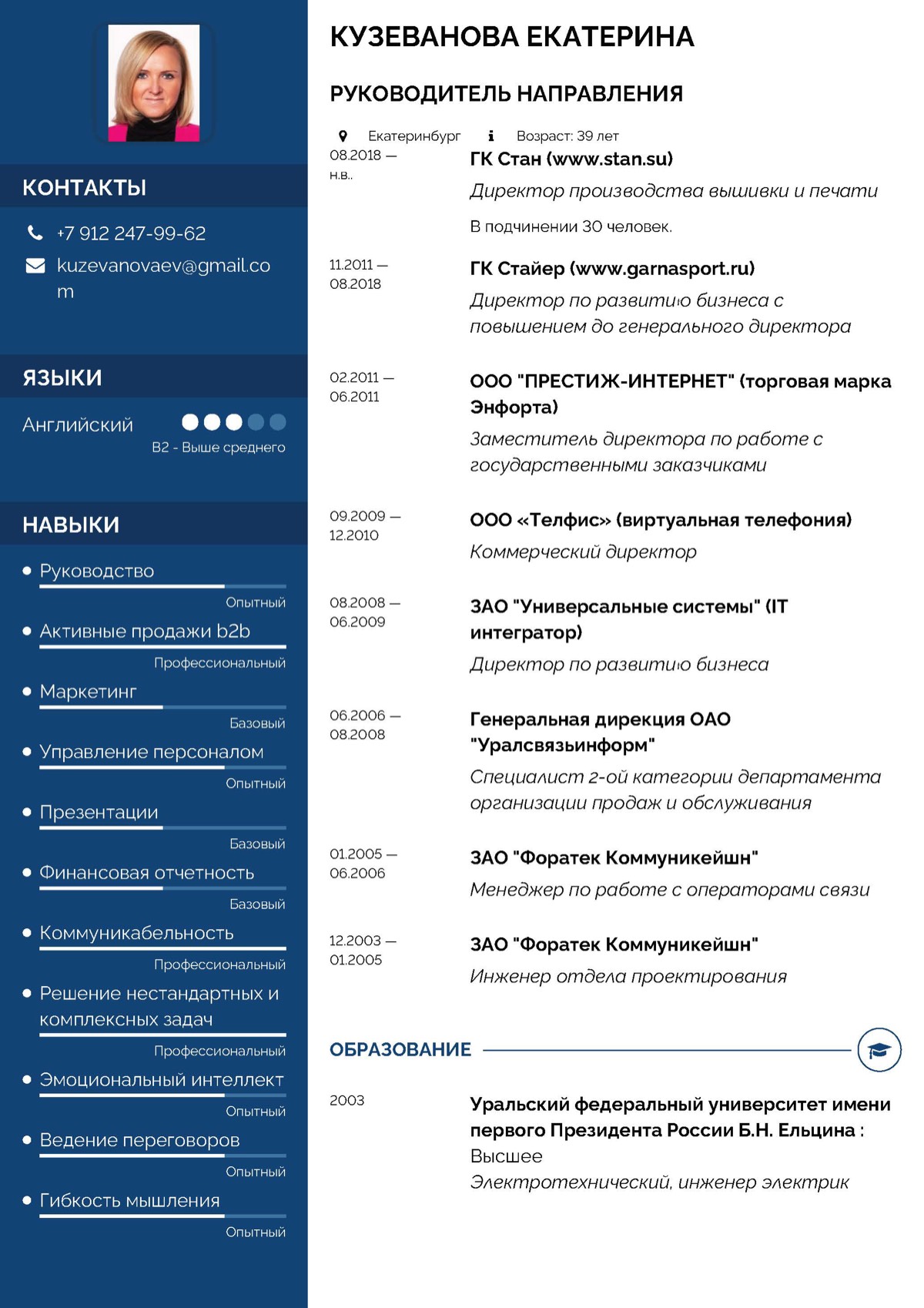 Network member avatar