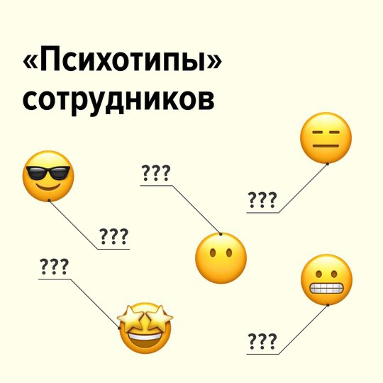 Что спросить, чтобы лучше понять кандидата?
Собрали вопросы, реакция на которые поможет понять психотип кандидата:
1. Что вас больше всего мотивирует в работе?
2 | Сетка — социальная сеть от hh.ru