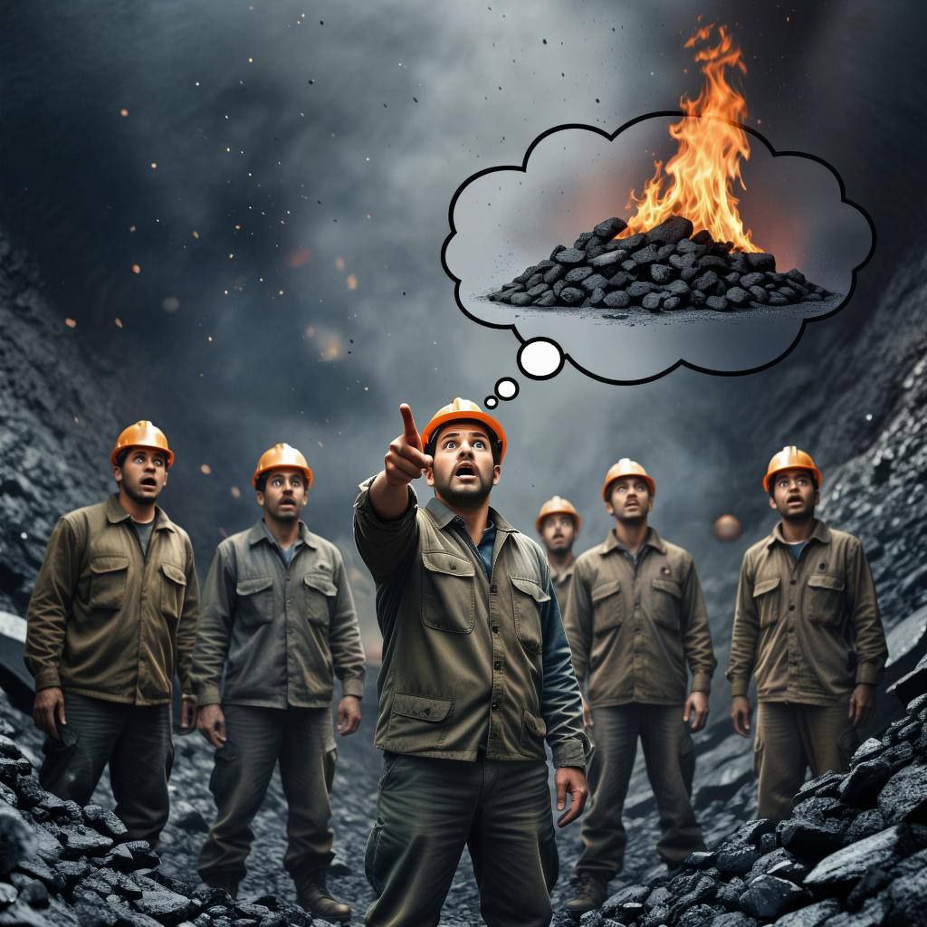 Тяжёлый труд шахтера:
⛏️ добыл уголь → 🔥 сжёг → 📉 зарплата не выросла
Зато опыт — бесценен! ✨ | Сетка — социальная сеть от hh.ru