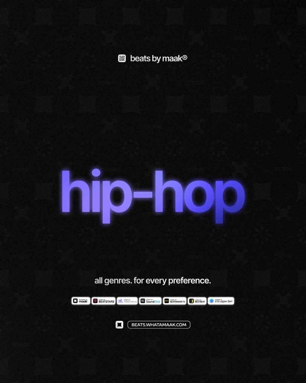 🎵 «Hip-Hop биты» ╳ от maak®ℹ️ В нашем каталоге более 400 различных аранжировок, в самых популярных жанрах, на любой вкус и предпочтения | Сетка — социальная сеть от hh.ru