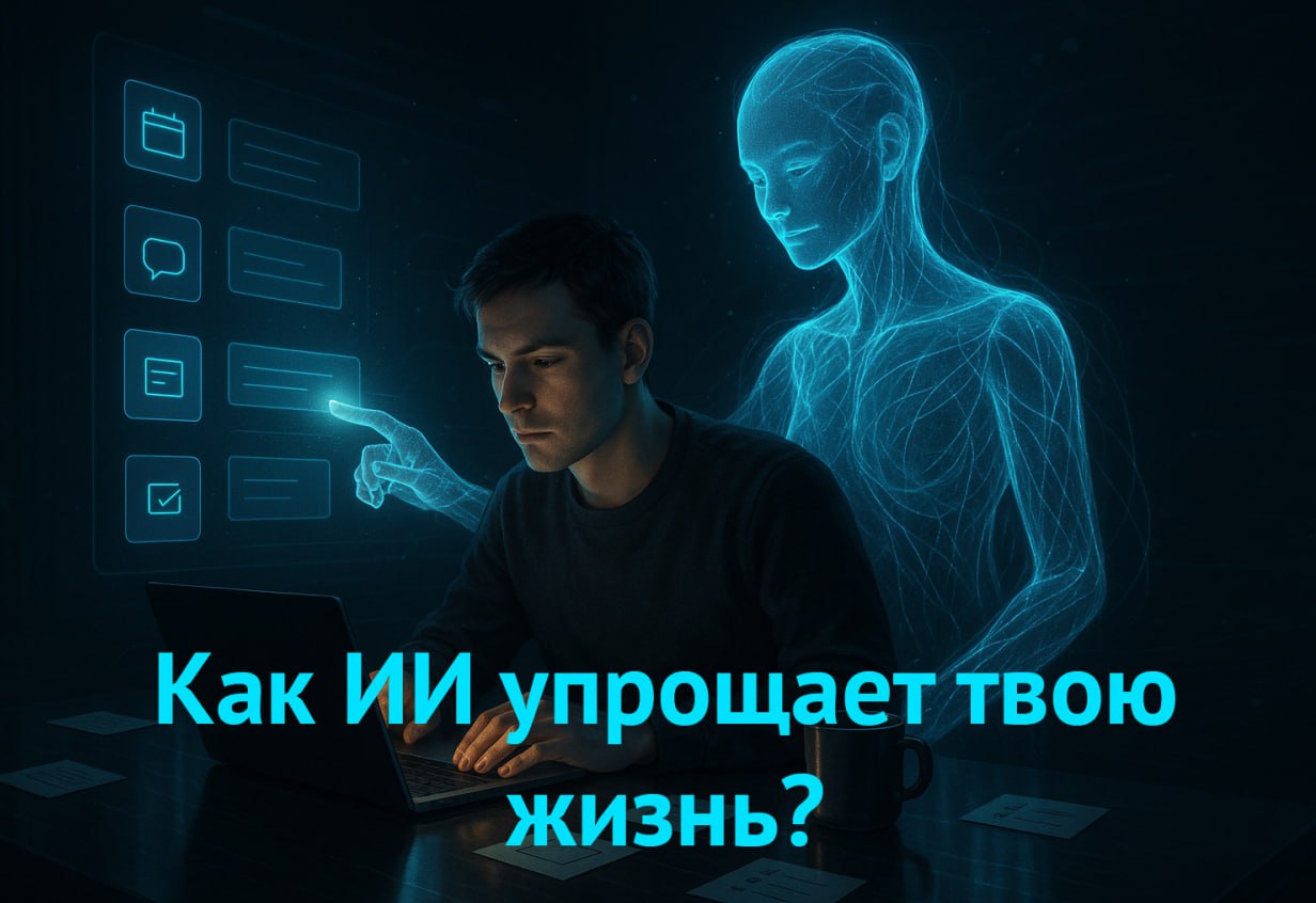 Как ИИ может упростить твою повседневную жизнь
⚙️ Искусственный интеллект — это не про космические технологии. Это про удобство. Про то, чтобы делать меньше, получать больше и не выгорать на рутине | Сетка — социальная сеть от hh.ru