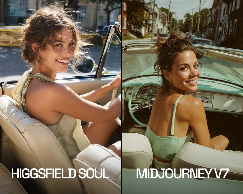 • Higgsfield выпустили свой фотореалистичный генератор изображений Higgsfield Soul
Маркетинговая кампания построена на “битве” против Midjourney v7, а результат совсем неплох: фотки получаются очень ж... | Сетка — социальная сеть от hh.ru