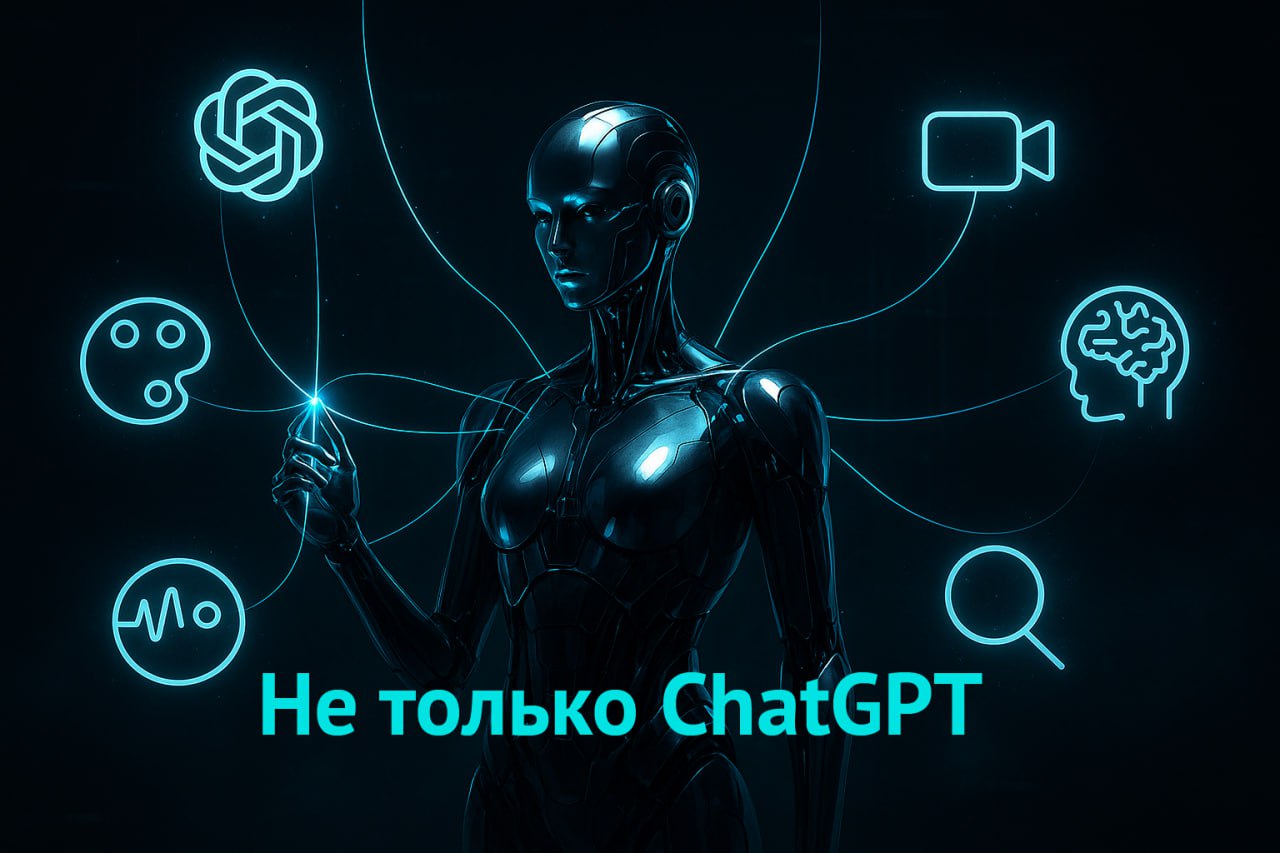 😉 Не только ChatGPT: топ ИИ-сервисов, которые стоит знать каждому 
ИИ — это не только ChatGPT, как думают многие. Это как думать, что интернет — это только «Гугл» | Сетка — социальная сеть от hh.ru