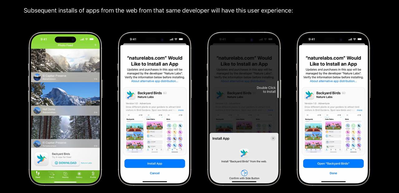 Важные обновления грядут для пользователей iOS и iPadOS в Европейском Союзе. Компания Apple анонсировала внедрение новых инструментов и интерфейсов для установки приложений, минуя App Store | Сетка — социальная сеть от hh.ru