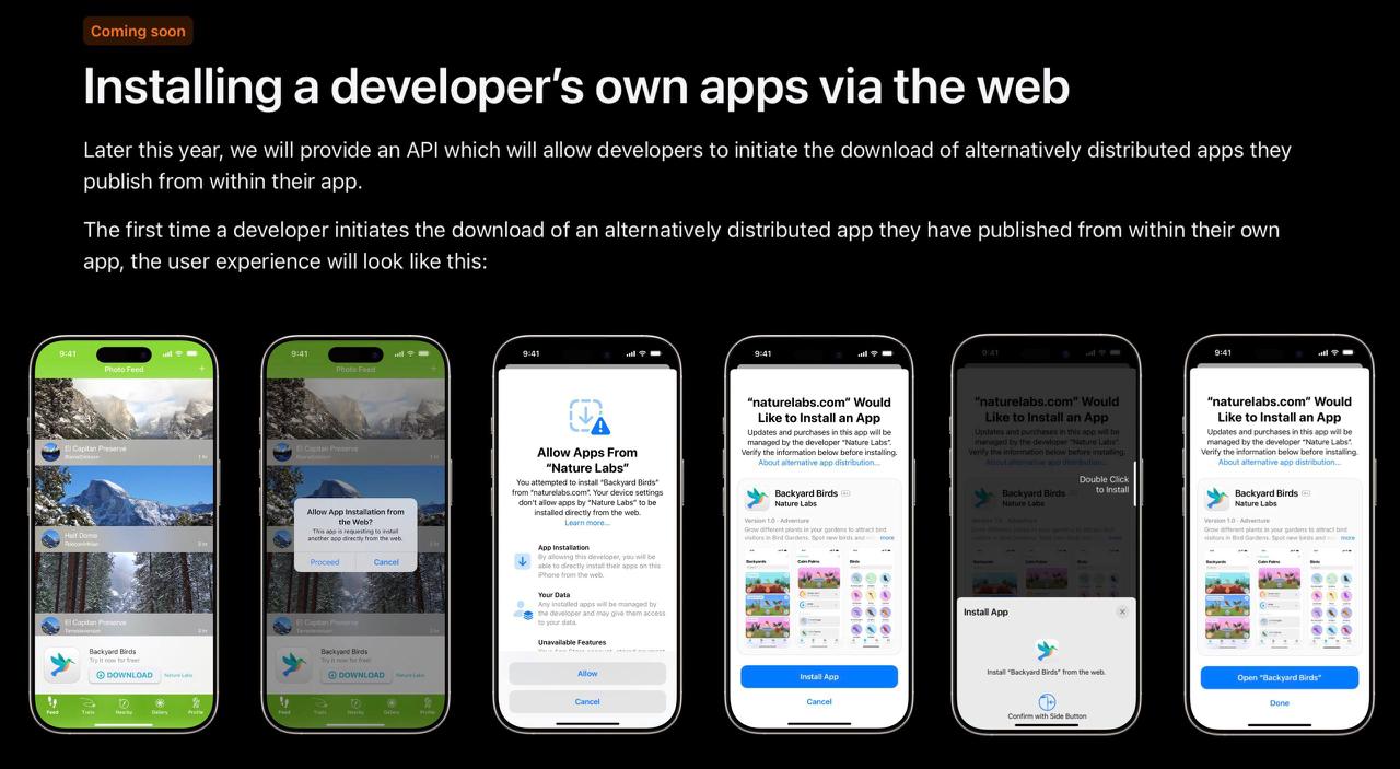 Важные обновления грядут для пользователей iOS и iPadOS в Европейском Союзе. Компания Apple анонсировала внедрение новых инструментов и интерфейсов для установки приложений, минуя App Store | Сетка — социальная сеть от hh.ru