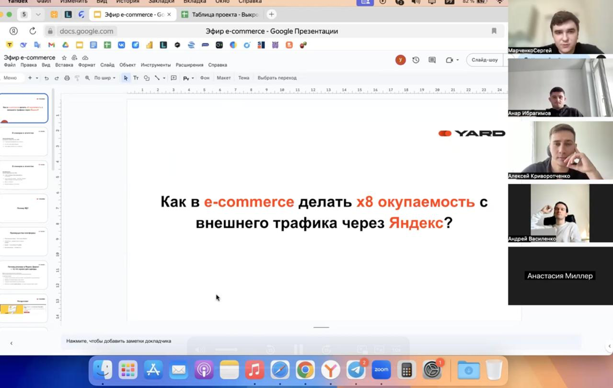 Недавно с нашим проджектом Анаром проводили эфир для одного клуба маркетологов про рекламу в Яндекс директ для e-commerce проектов | Сетка — социальная сеть от hh.ru