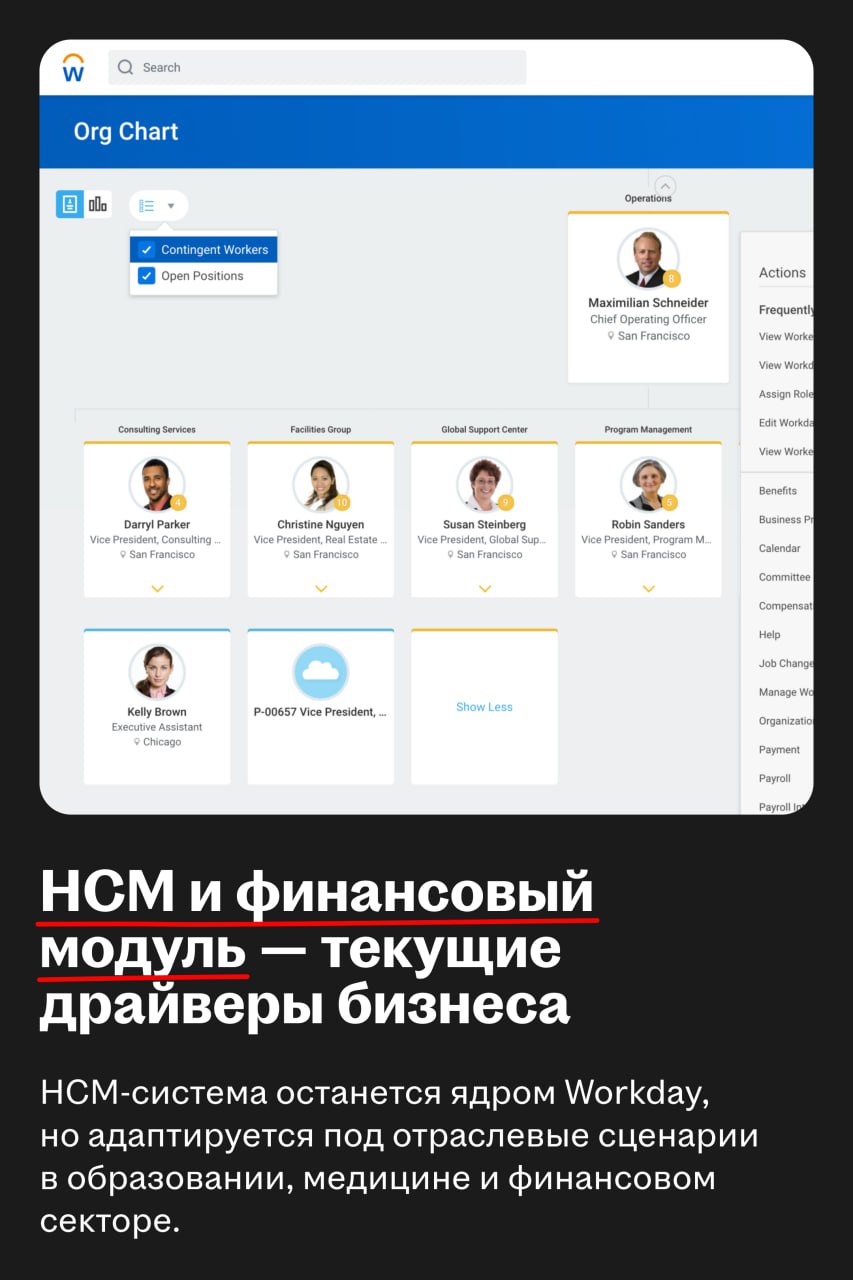Workday Economy — новая стратегия развития Workday
🌟 Что случилось
Workday переходит от продуктово-ориентированной модели развития к партнерской экосистеме | Сетка — социальная сеть от hh.ru
