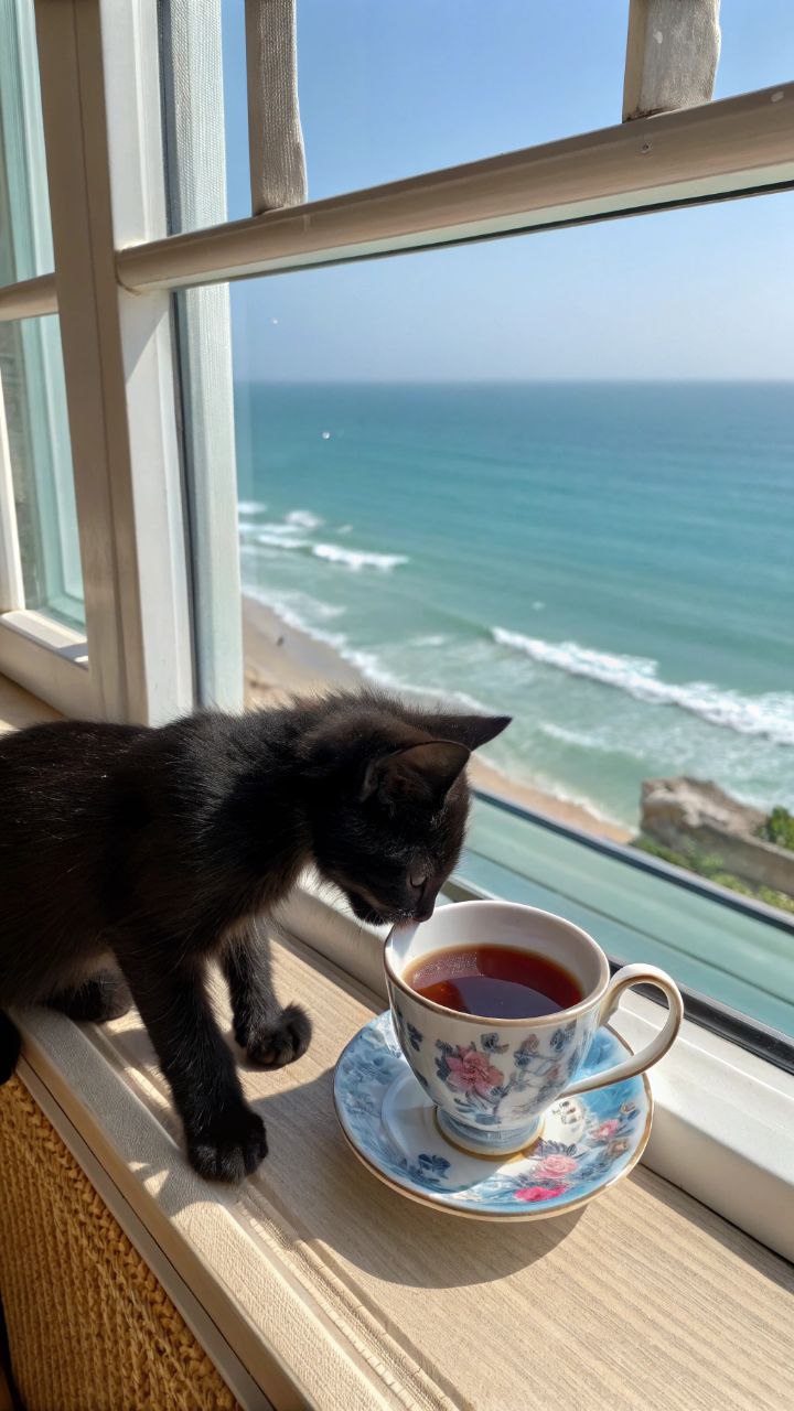 В этот дождливый день всем немного морюшка и солнышка ☀️
И котика 😹 | Сетка — социальная сеть от hh.ru