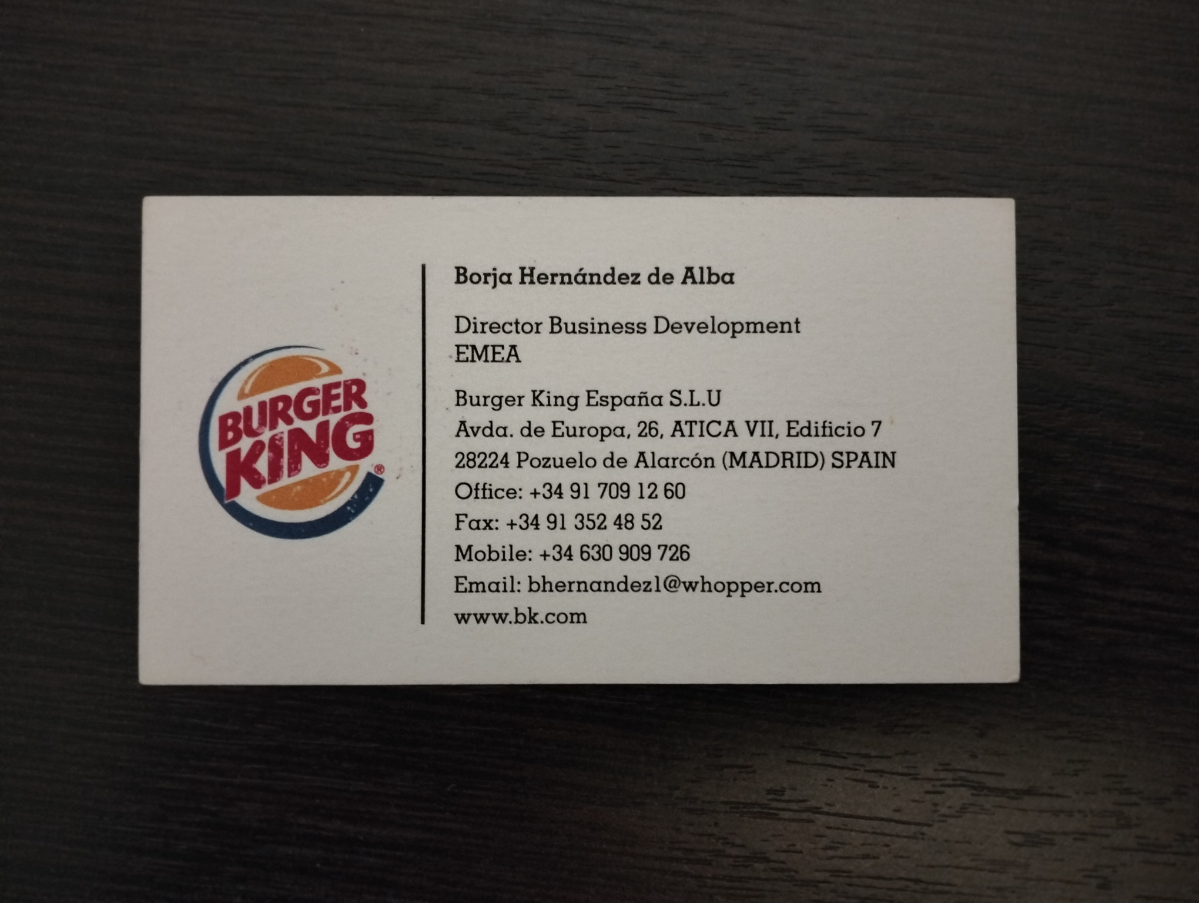 Советник Вице-президента развития BURGER KING RUSSIA 2021-13 | Сетка — социальная сеть от hh.ru