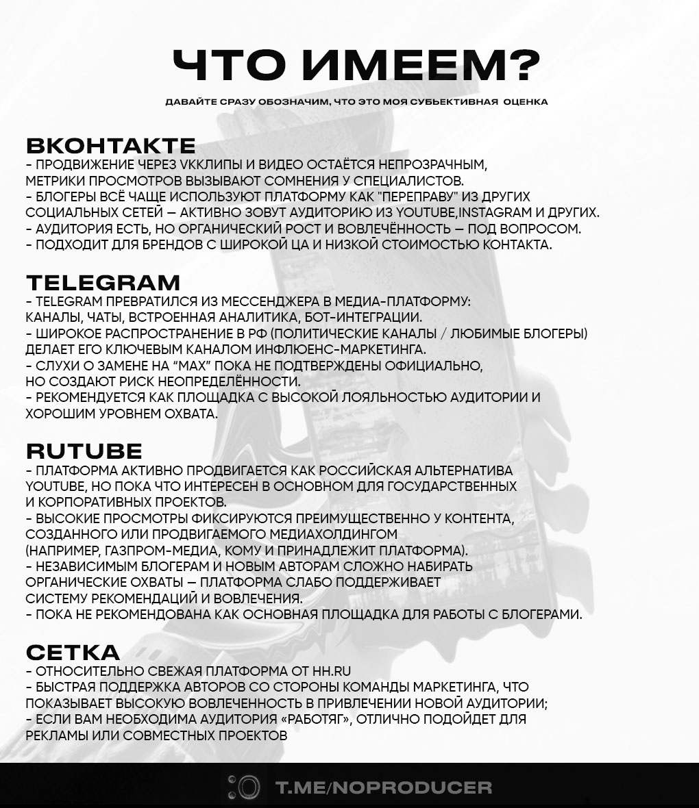 Инфлюенс-маркетинг в России не исчез - он трансформируется! | Сетка — социальная сеть от hh.ru