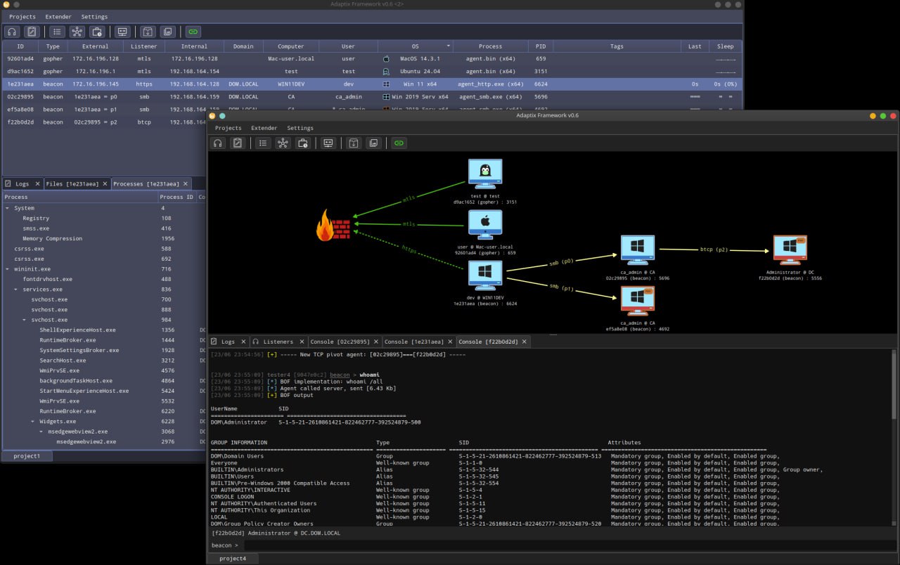 Сегодня на Standoff он меня очень сильно выручил
AdaptixC2
https://github.com/Adaptix-Framework/AdaptixC2
https://adaptix-framework.gitbook.io/adaptix-framework/ | Сетка — социальная сеть от hh.ru