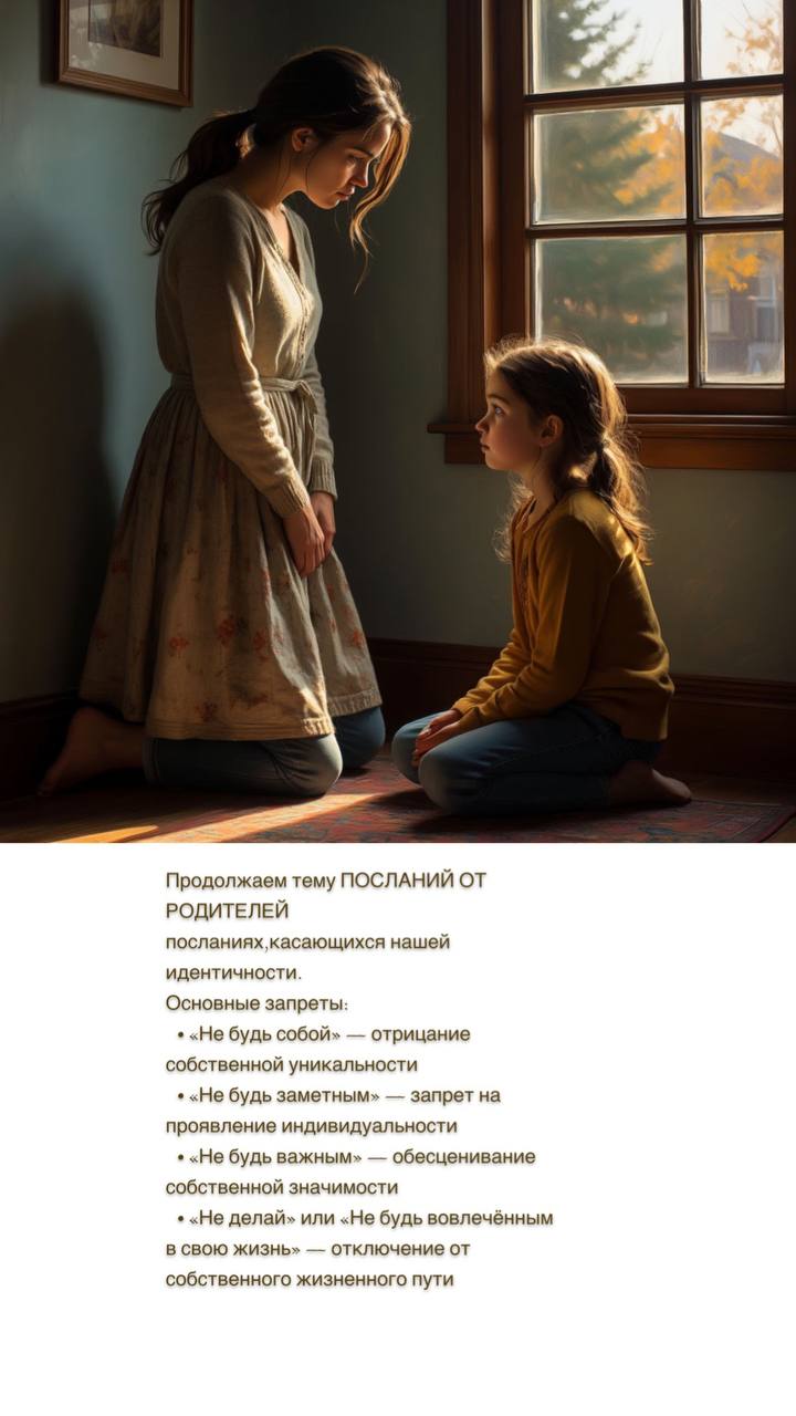 🔍 Продолжаем разговор о запрещающих посланиях
Сегодня поговорим о еще одной группе запретов — посланиях, касающихся нашей идентичности | Сетка — социальная сеть от hh.ru