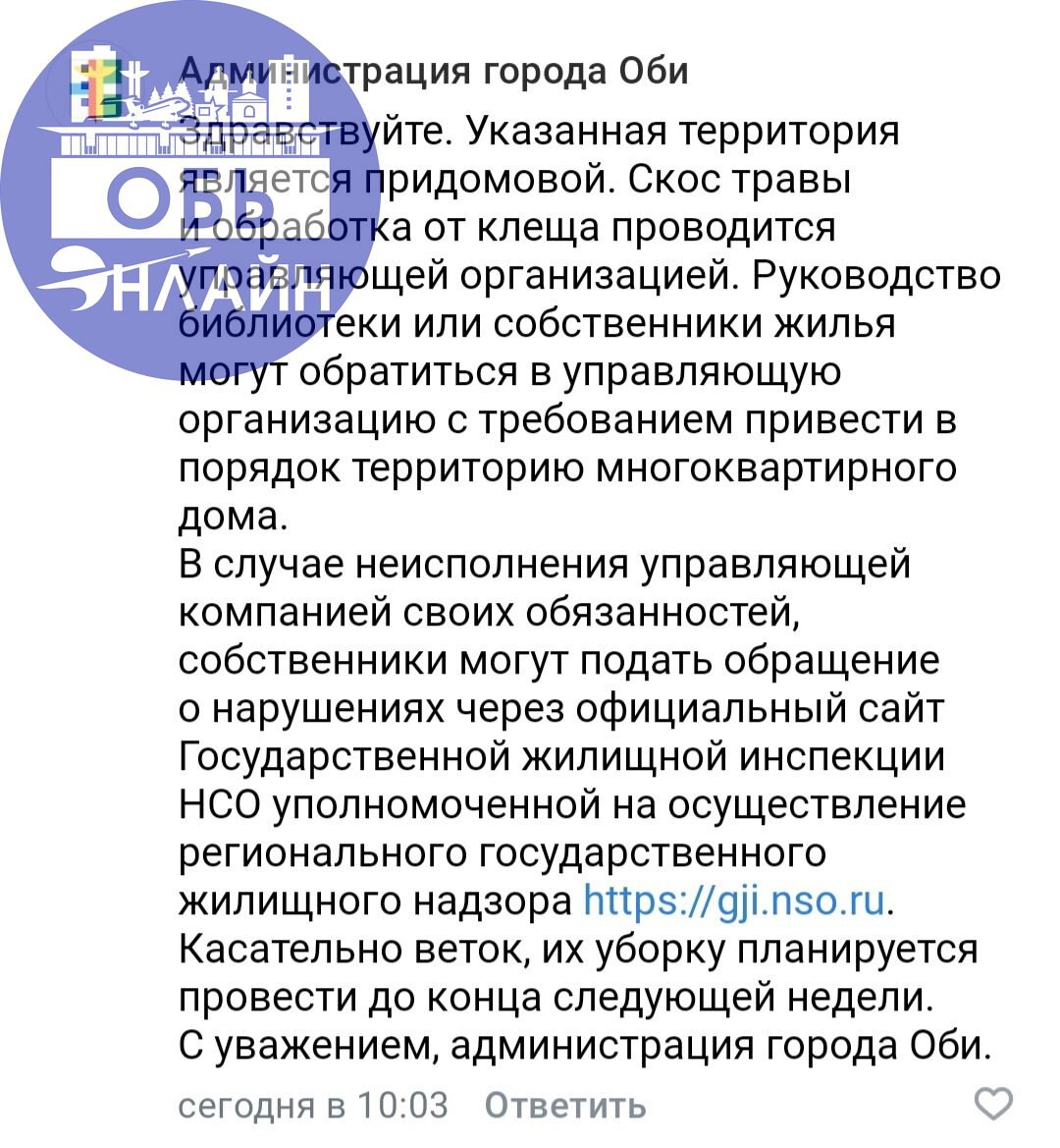 ↗ После публикации родителями информации о проблеме уборки территории детской библиотеки, должностные лица зашевелились | Сетка — социальная сеть от hh.ru
