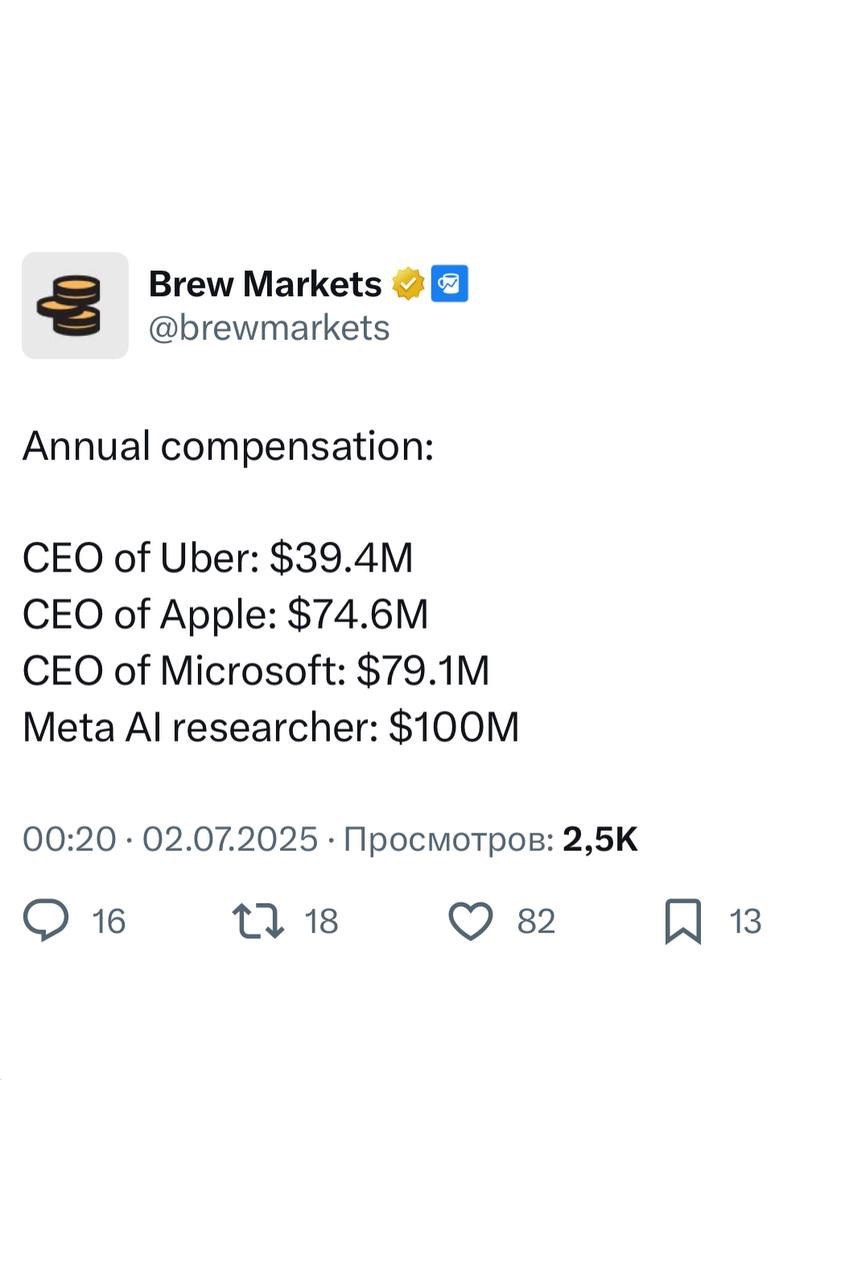 Да, это что-то новенькое на рынке труда))
Топовые айтишники начали зарабатывать больше, чем гендиректоры бигтеха | Сетка — социальная сеть от hh.ru