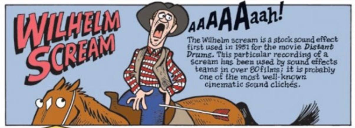 Кстати о звуках, сегодня вспоминал про «крик Вильгельма»
Первоначальная запись была сделана в 1951 году для фильма «Далёкие барабаны», где актёр Шеб Вули записал несколько вариантов криков для различн... | Сетка — социальная сеть от hh.ru