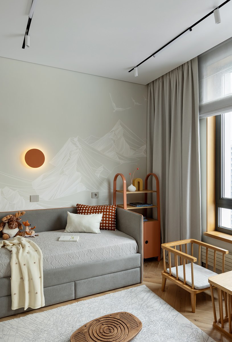 Этот проект дизайнер Ландыш Насыбуллина создала для молодой семьи с ребенком и котом, которые обратились в интерьерное агентство «ЮDизайн» с запросом на теплый, минималистичный интерьер со скрытой быт... | Сетка — социальная сеть от hh.ru