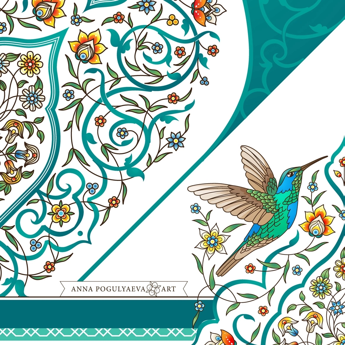 Арабески. Эскизы принта для платка в восточном стиле | Сетка — социальная сеть от hh.ru