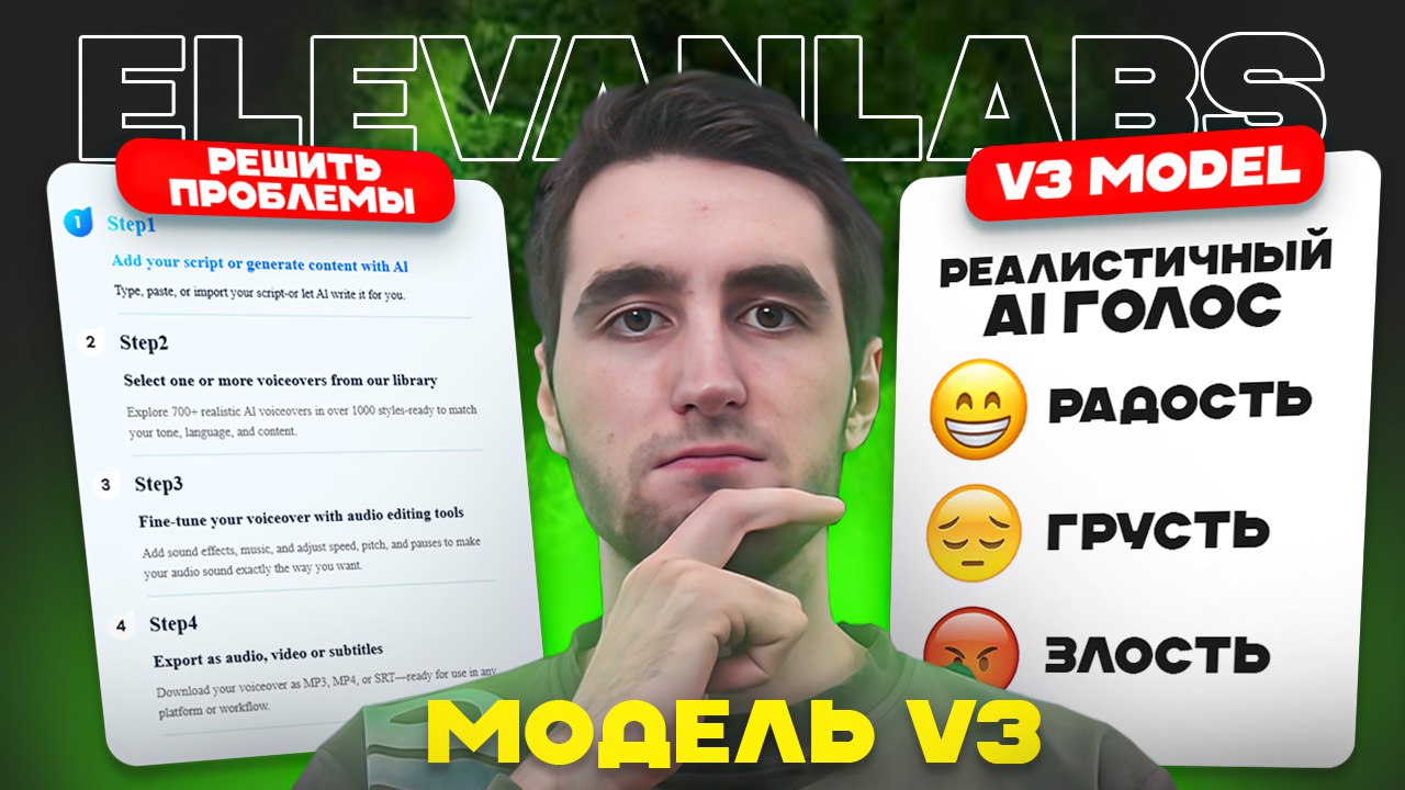 🔥НОВЫЙ УРОК ГОТОВ!🔥
Ребята, только что выложил свежий урок по Eleven Labs версии 3 — революционной модели для клонирования и озвучки голоса, которая меняет правила игры в мире ИИ-озвучки!
🎙 Что я разо... | Сетка — социальная сеть от hh.ru
