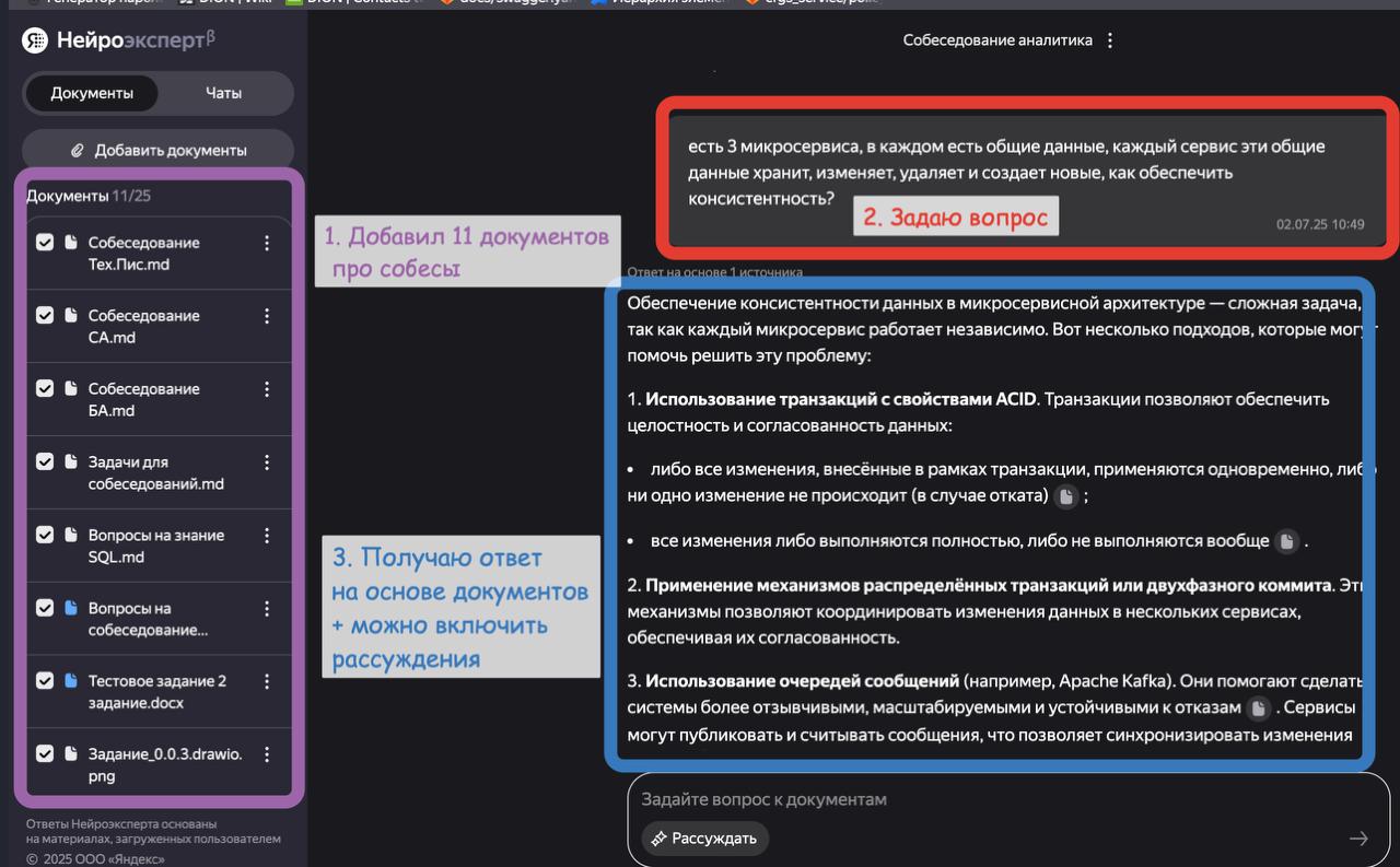 🚀 Нейросеть + база знаний = суперпомощник
Хотел обучить нейросеть на своей базе знаний для решения сложных задач и быстрого поиска проверенной информации — например, чтобы генерировала артефакты для п... | Сетка — социальная сеть от hh.ru