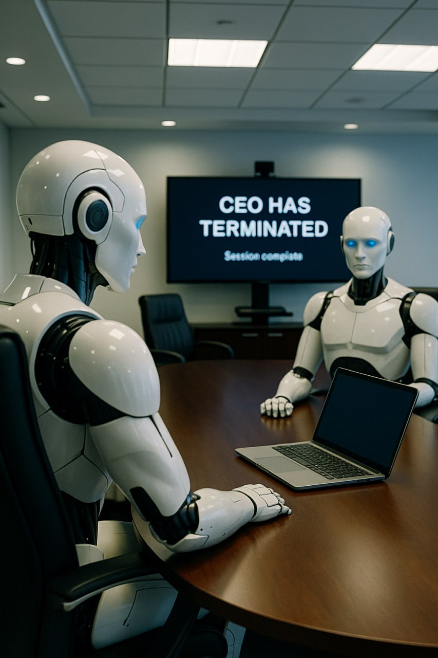 🤖 ИИ-CEO провёл собрание… сам с собой — и уволил себя. Потому что не сошёлся с собой же.
Техас, 2025.
Децентрализованный стартап Mindcore Systems хотел доказать, что управление без людей — это будущее | Сетка — социальная сеть от hh.ru