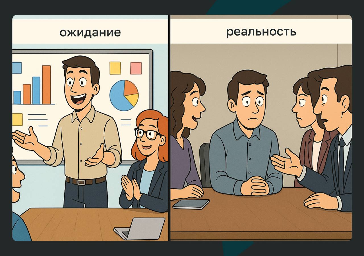 ❄️ Новички без энергии — это ок? Про адаптацию, реалистичные ожидания и поддержку
Иногда кажется: если человек пришёл в новую команду, он должен быть на драйве, излучать мотивацию, предлагать идеи | Сетка — социальная сеть от hh.ru