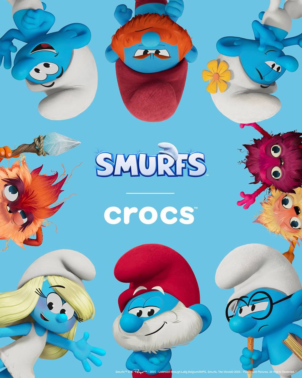 Прикол, Crocs показал, что будет в совместке со Смурфами. Две пары клогг, одни из них вдохновлены Смурфеттой, а другие — папой Смурфом, а также набор джиббитсов.
Объемные джиббитсы домик и грибок 💔 | Сетка — социальная сеть от hh.ru