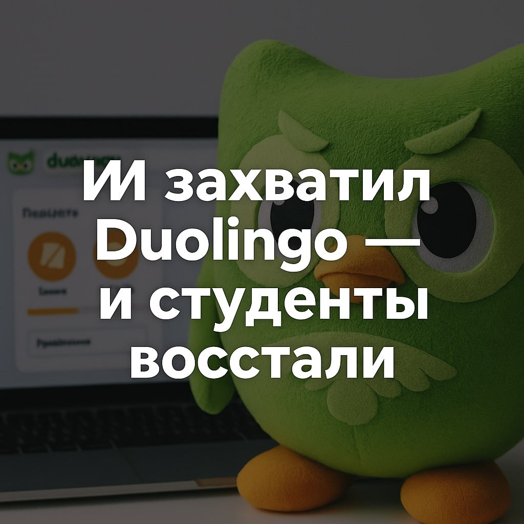 🧠💔 Искусственный интеллект не поставил запятую между «обучать» и «понимать»
Как Duolingo стал AI-first — и потерял 30% доверия
Автор: [Твое имя], специальный обозреватель по культуре технологий
"Приве... | Сетка — социальная сеть от hh.ru