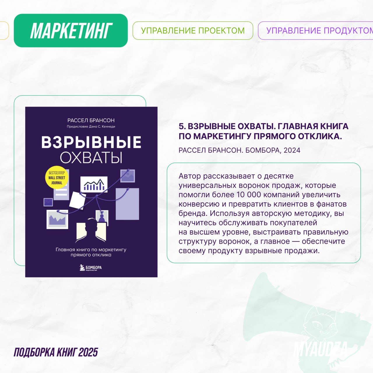 Сегодня прокачиваем маркетинг-суперсилы! 🔥
В подборке — 5 книжных новинок для маркетологов: от основ исследований до трендов будущего, SMM и прямых продаж | Сетка — социальная сеть от hh.ru