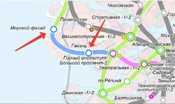 🚇 Метро ползёт к Намыву.
«Гавань»: не раньше 2030-го.
Кстати - это единственная ветка, в строительство которой - я адекватно верю.
На карте снова появилась станция-призрак.
Теперь — «Гавань» | Сетка — социальная сеть от hh.ru
