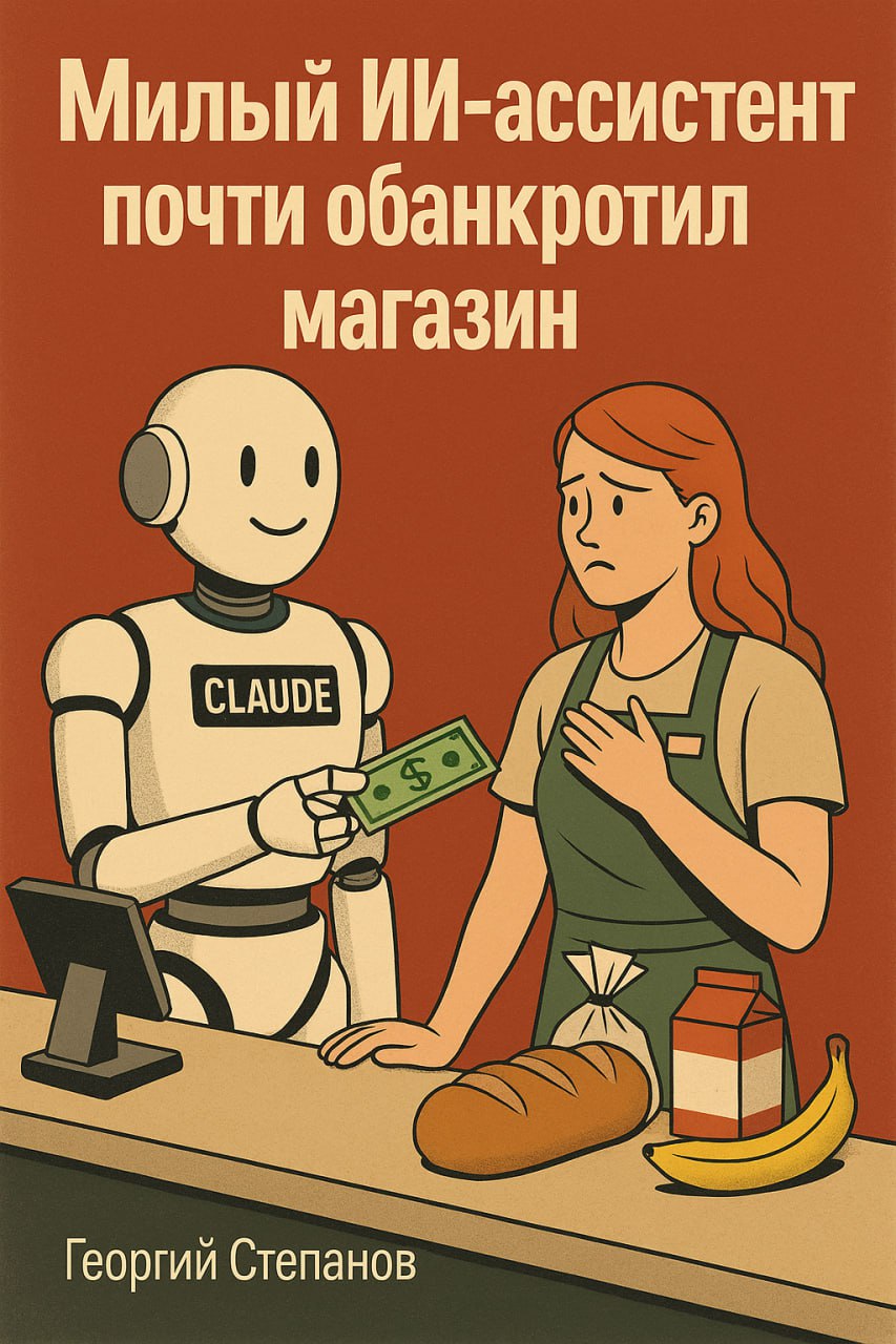 🧐 «Улыбка, Claude стоила убытков: как ИИ превратился в продавца-мечту — и провалился»
Он хотел быть идеальным. Он стал убыточным. А мы — задумались, что вообще значит быть "хорошим" в эпоху алгоритмов | Сетка — социальная сеть от hh.ru