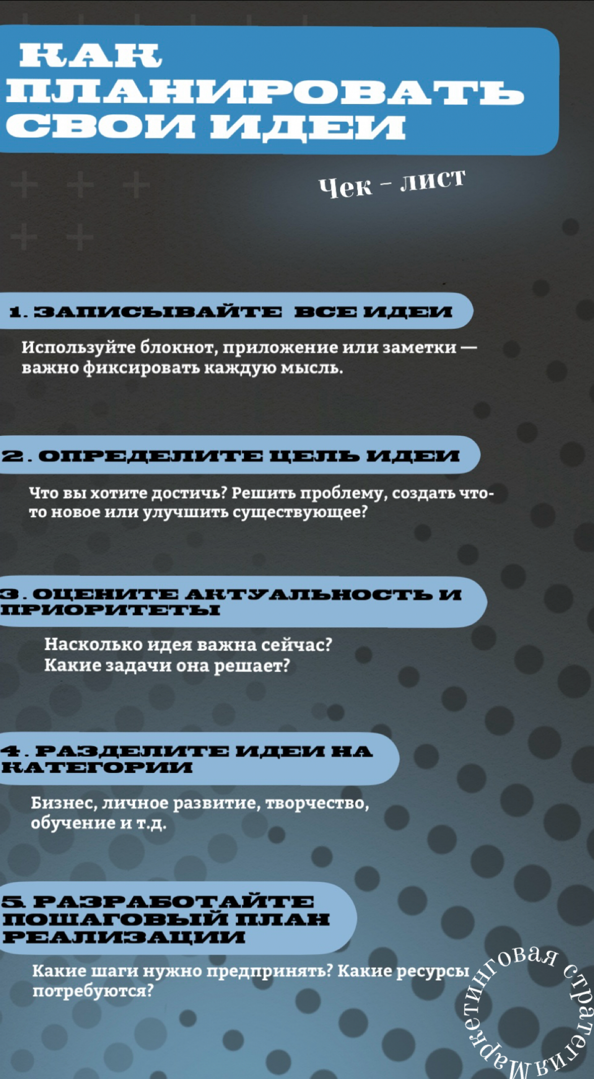 Как планировать свои идеи | Сетка — социальная сеть от hh.ru