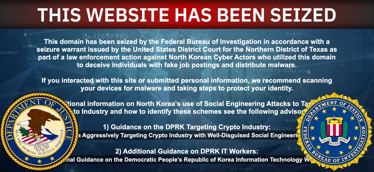 Северокорейские хакеры зарегистрировали две компании в США для атак на криптовалютных разработчиков
Северокорейские хакеры, связанные с группой Lazarus, регистрировали фиктивные компании в США, чтобы ... | Сетка — социальная сеть от hh.ru