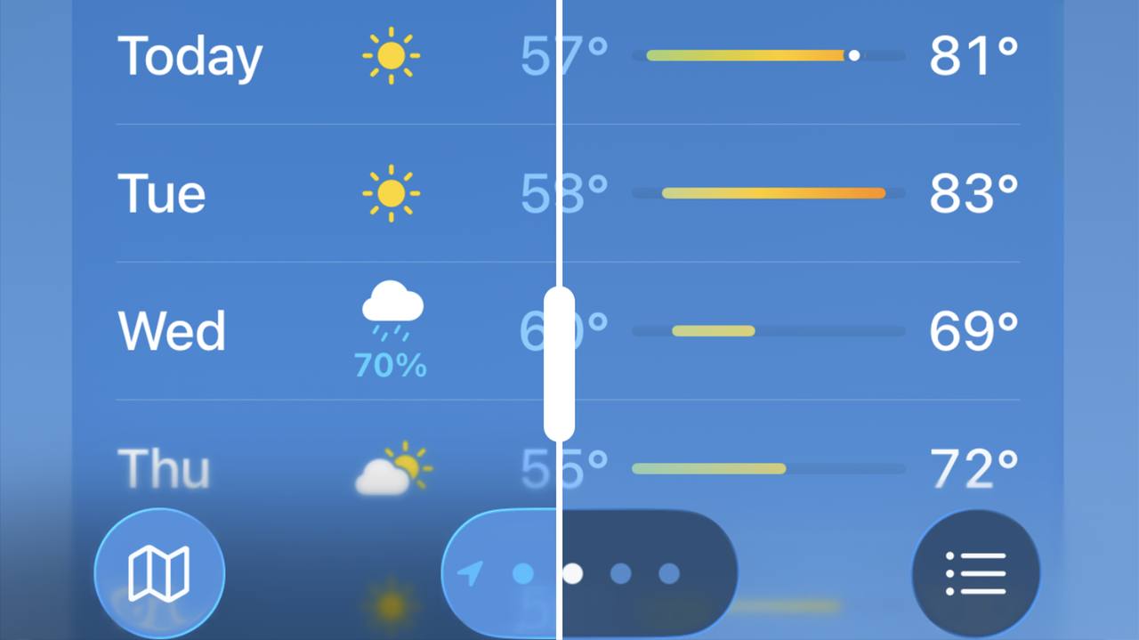 Apple сделала стеклянные иконки менее прозрачными. После того как пользователи стали жаловаться, что новый дизайн, который назвали Liquid Glass, нечитаемый.
#новости
#полеux | Сетка — социальная сеть от hh.ru