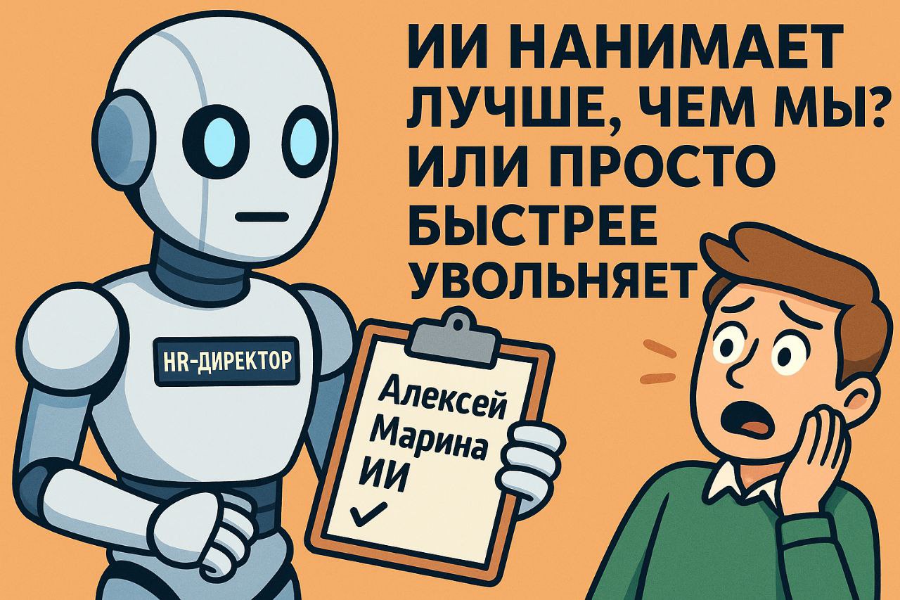 😱 *ИИ нанимает лучше, чем мы?
Или просто быстрее увольняет?*
«ИИ нанимает без предвзятости. И без жалости».
И где-то в списке: «Алексей, Марина… и ты» | Сетка — социальная сеть от hh.ru